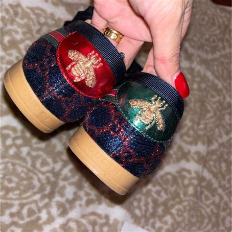 gucci falacer glitter replica|gucci shoes authenticity check.